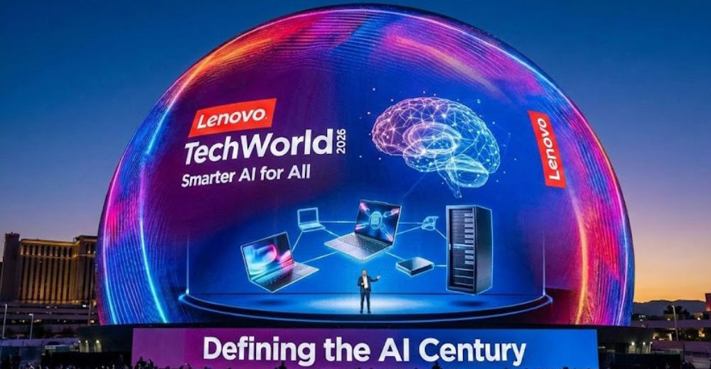 Lenovo Tech World 2026 at The Sphere in Las Vegas